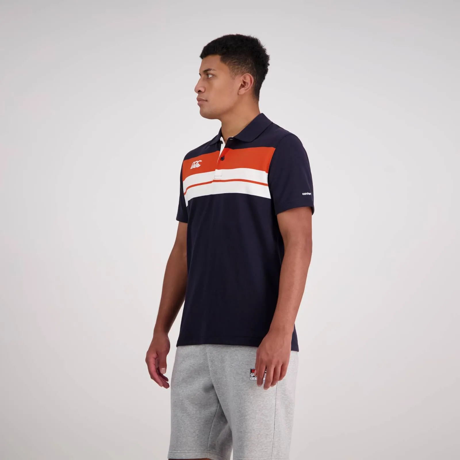 Canterbury Men's Chest Stripe Short Sleeve Polo - 2 Colours
