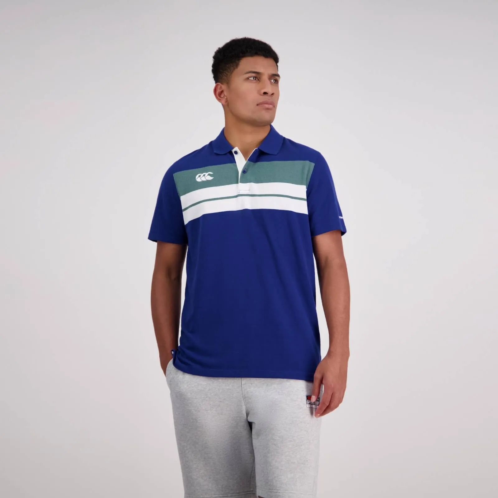 Canterbury Men's Chest Stripe Short Sleeve Polo - 2 Colours