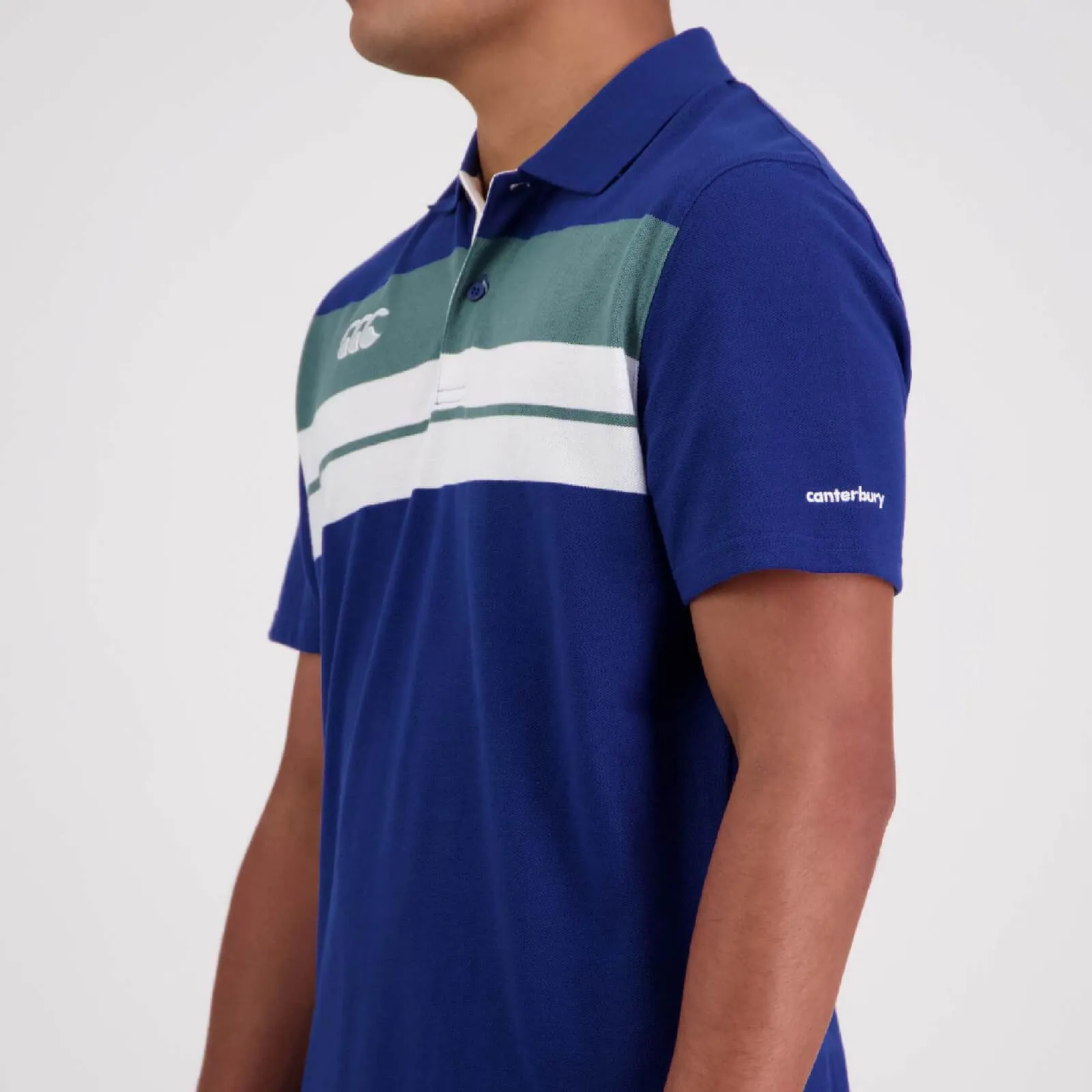 Canterbury Men's Chest Stripe Short Sleeve Polo - 2 Colours