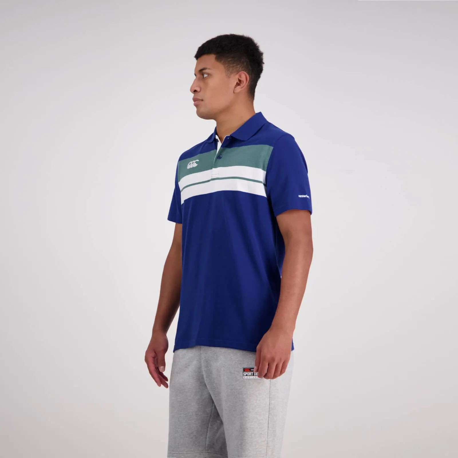 Canterbury Men's Chest Stripe Short Sleeve Polo - 2 Colours