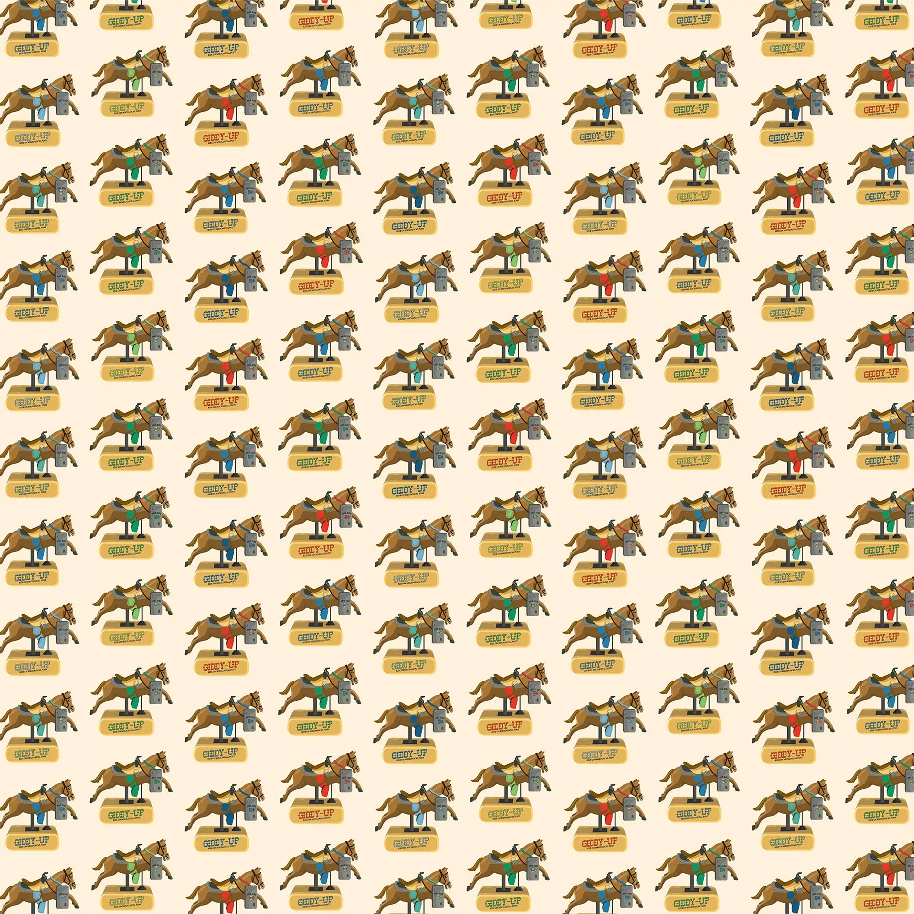 Carta Bella - Mercantile - 12x12 Single Sheets - Giddy Up Horse