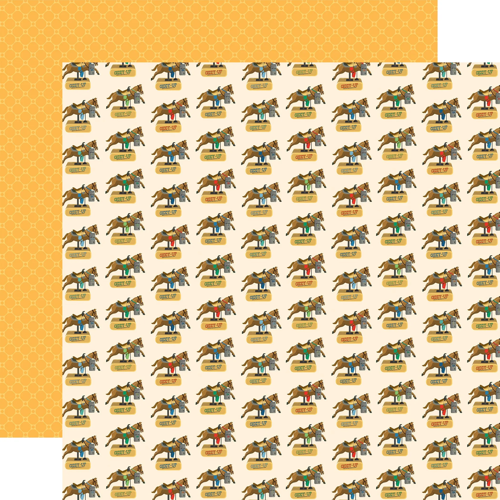 Carta Bella - Mercantile - 12x12 Single Sheets - Giddy Up Horse