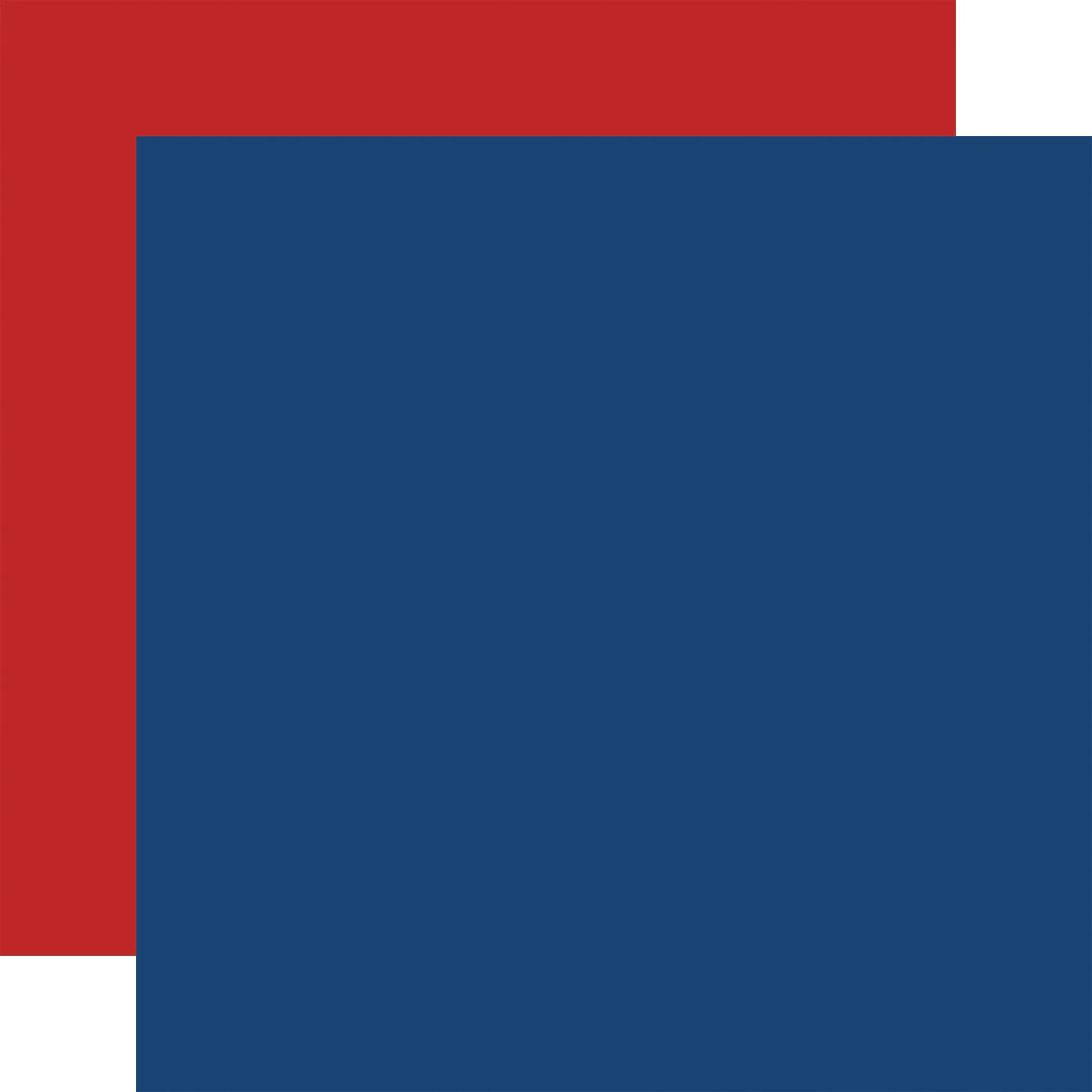 Carta Bella - Slam Dunk - 12x12 Single Sheet - Coordinating Solids - Navy / Red