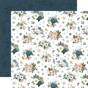 Carta Bella - Winter Wonderland - Swirl Floral 12x12 Patterned Paper
