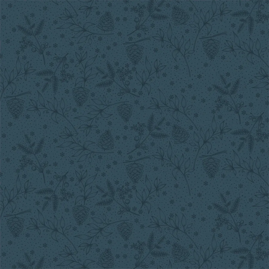 Carta Bella - Winter Wonderland - Swirl Floral 12x12 Patterned Paper