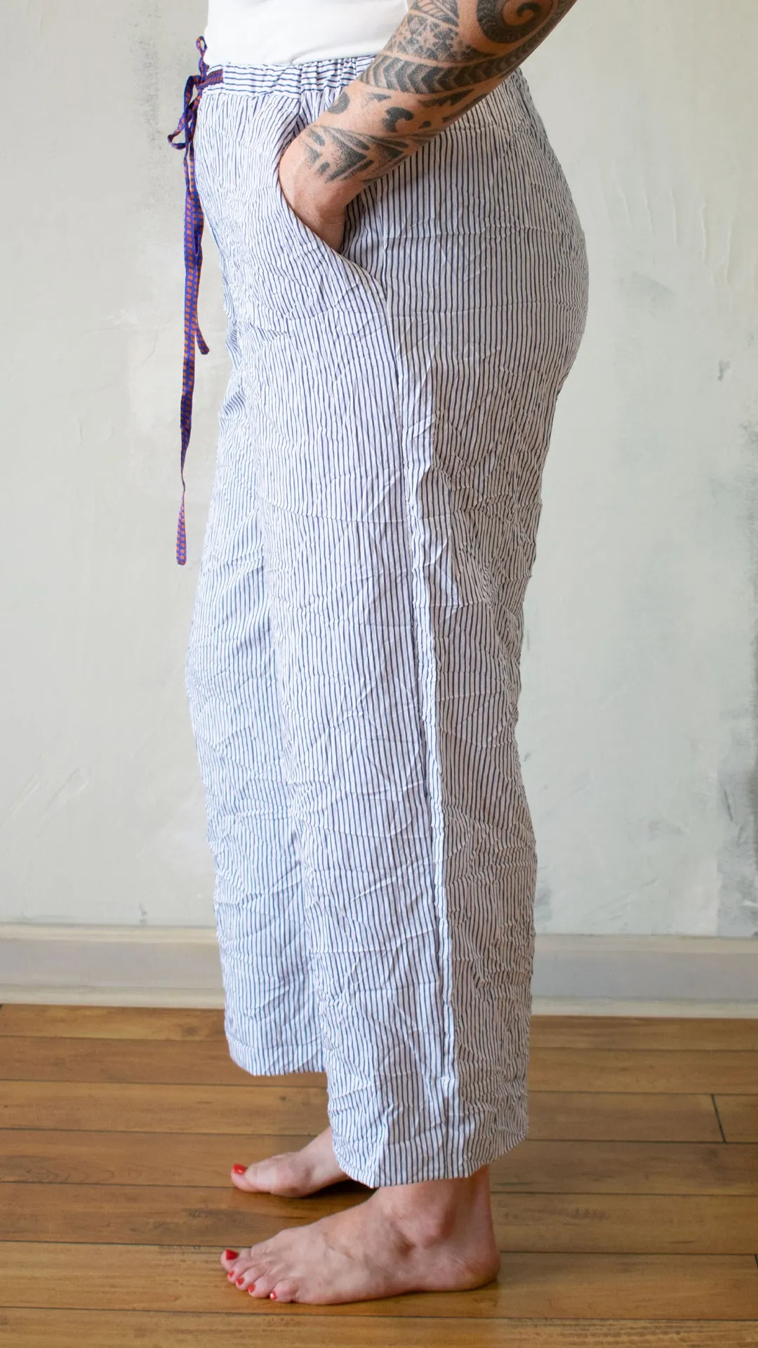 Cerulean Stripe Pant