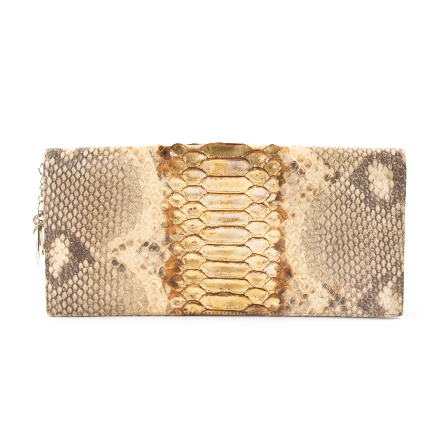 Christian Dior Lady Dior Python Clutch
