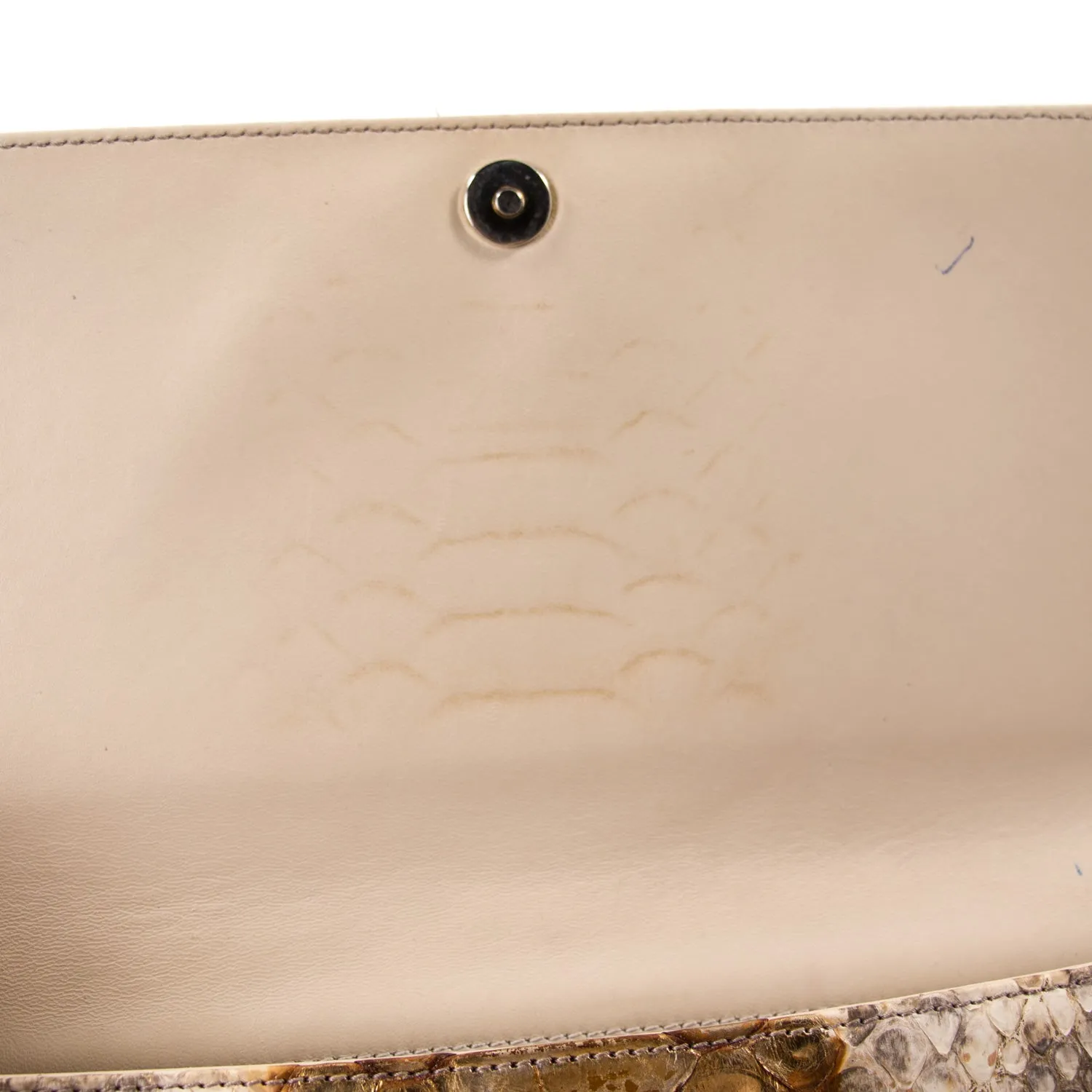 Christian Dior Lady Dior Python Clutch