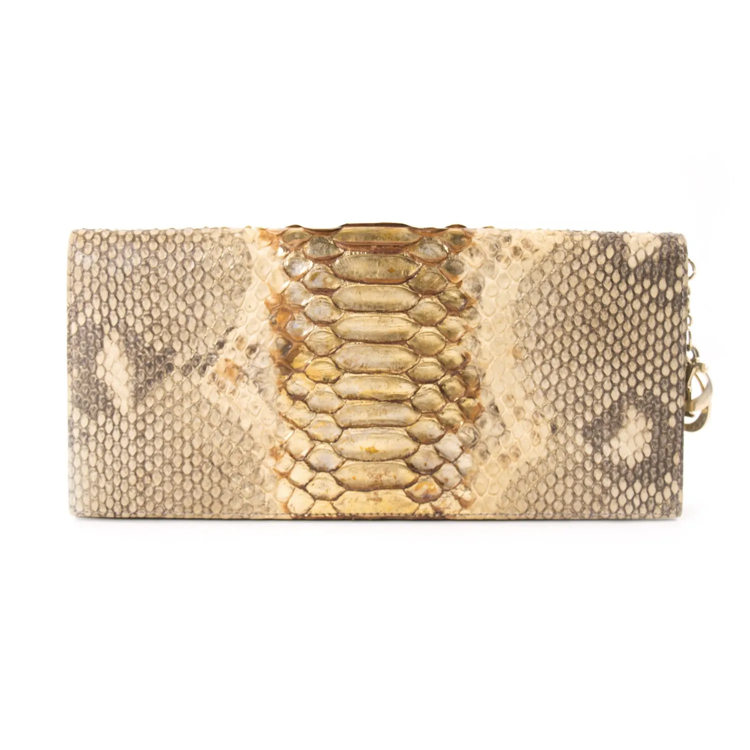 Christian Dior Lady Dior Python Clutch