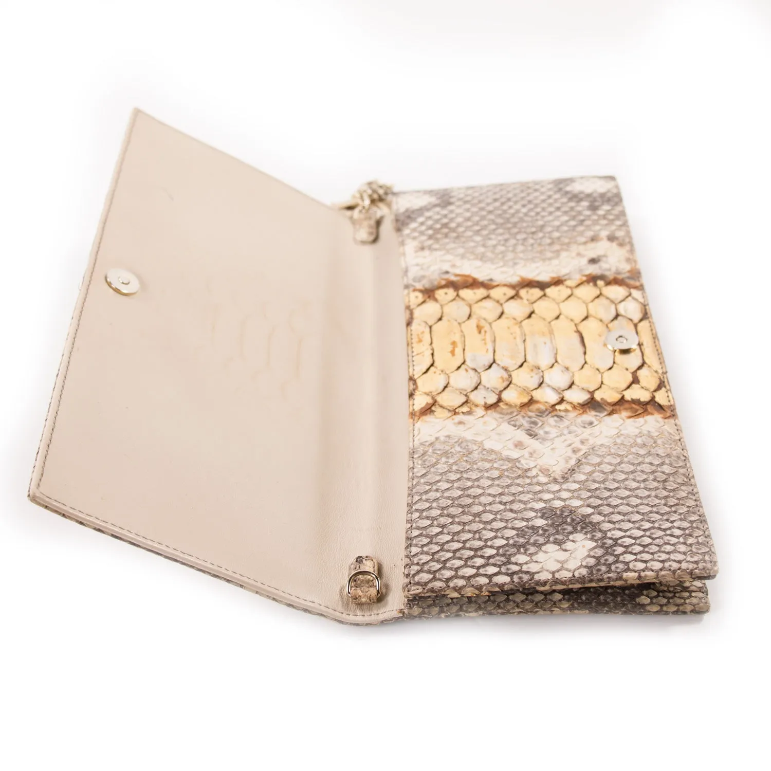 Christian Dior Lady Dior Python Clutch