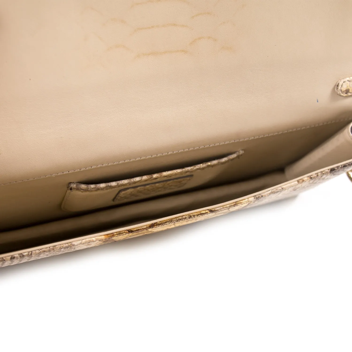 Christian Dior Lady Dior Python Clutch