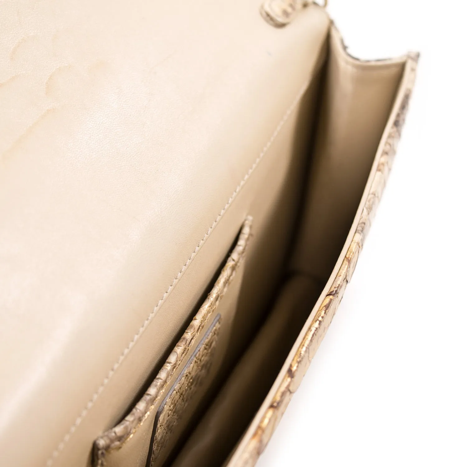 Christian Dior Lady Dior Python Clutch