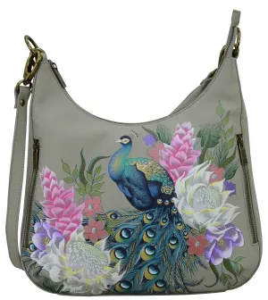 Convertible Slim Hobo With Crossbody Strap - 662