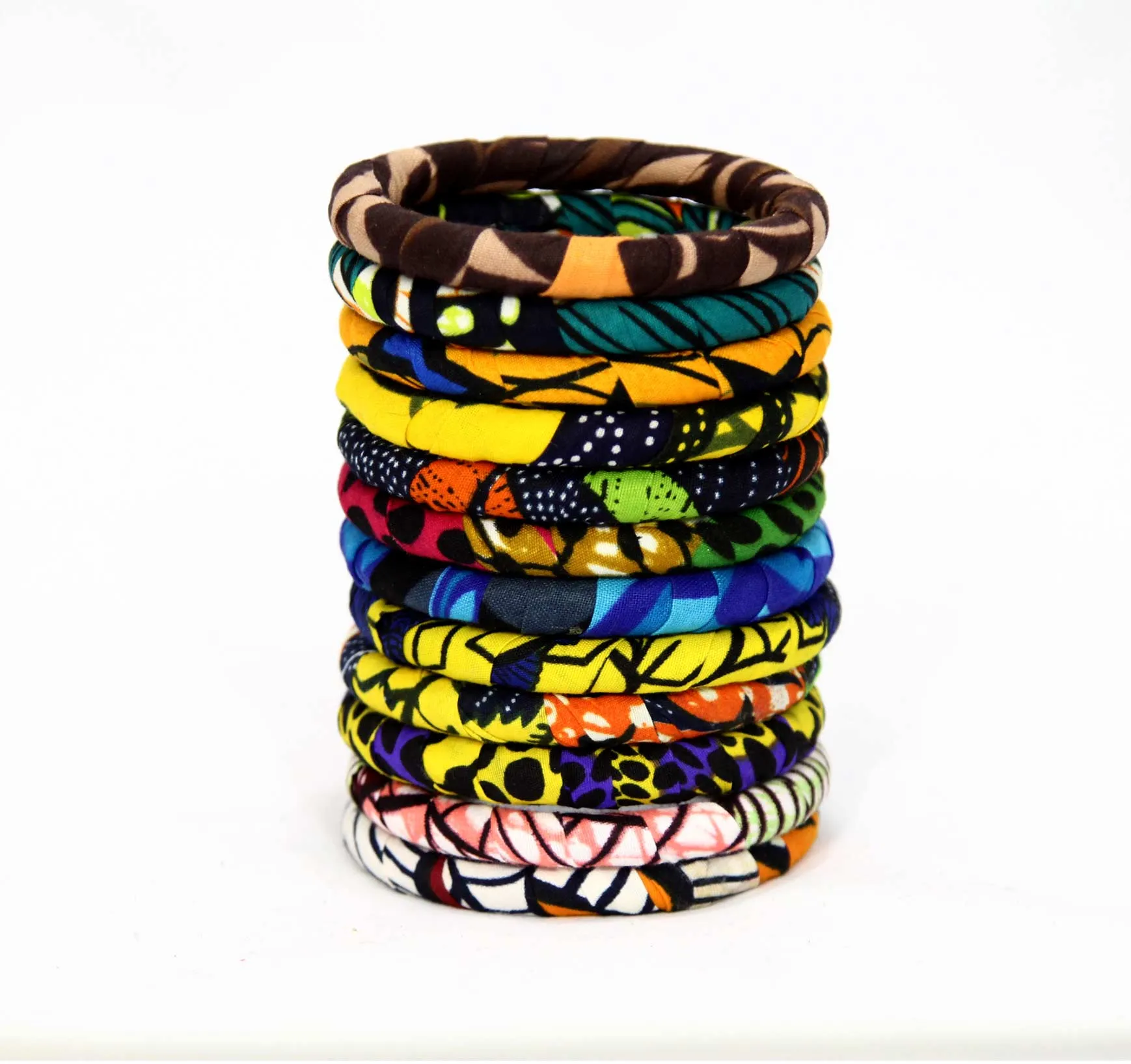 Coolyellow Slim Ankara Bangle