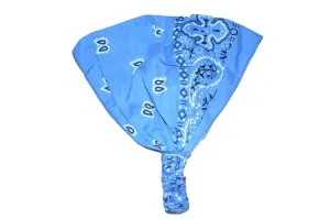 Copy of Blue Patterned Elastic Bandana