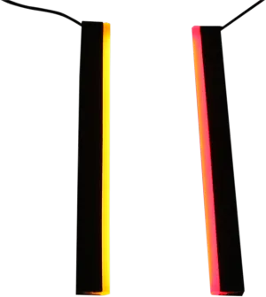 Custom Dynamics GENPLASMA10DC2 Dual Color Plasma Rods - Red/Amber - 10in.