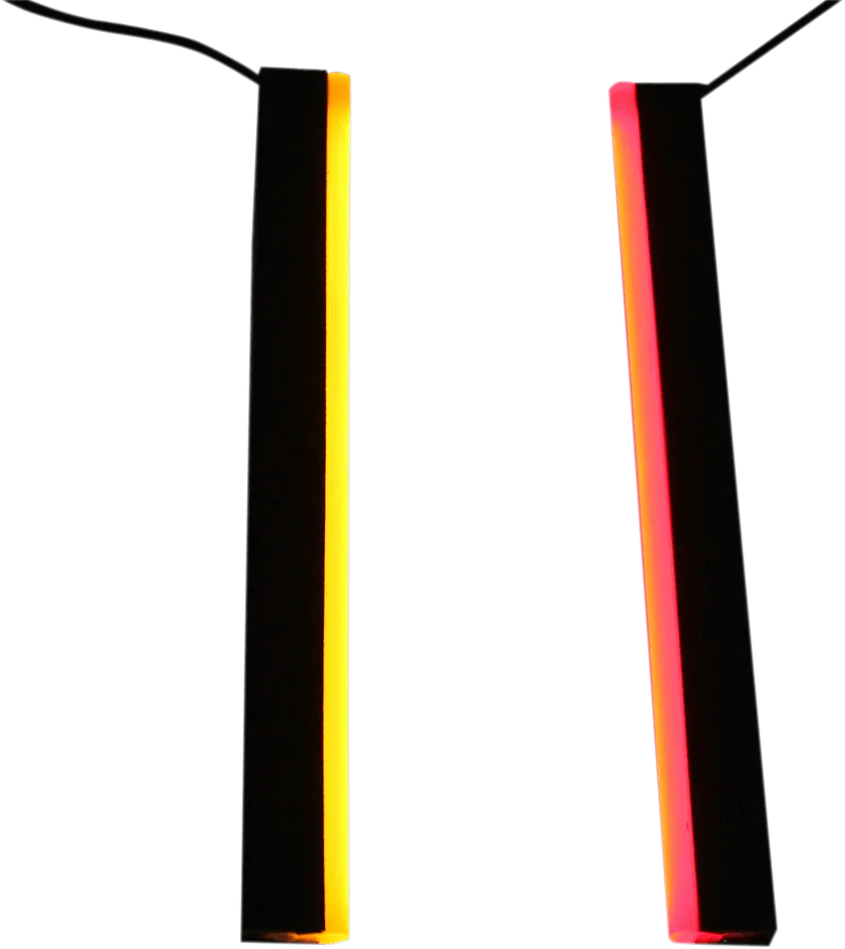 Custom Dynamics GENPLASMA10DC2 Dual Color Plasma Rods - Red/Amber - 10in.