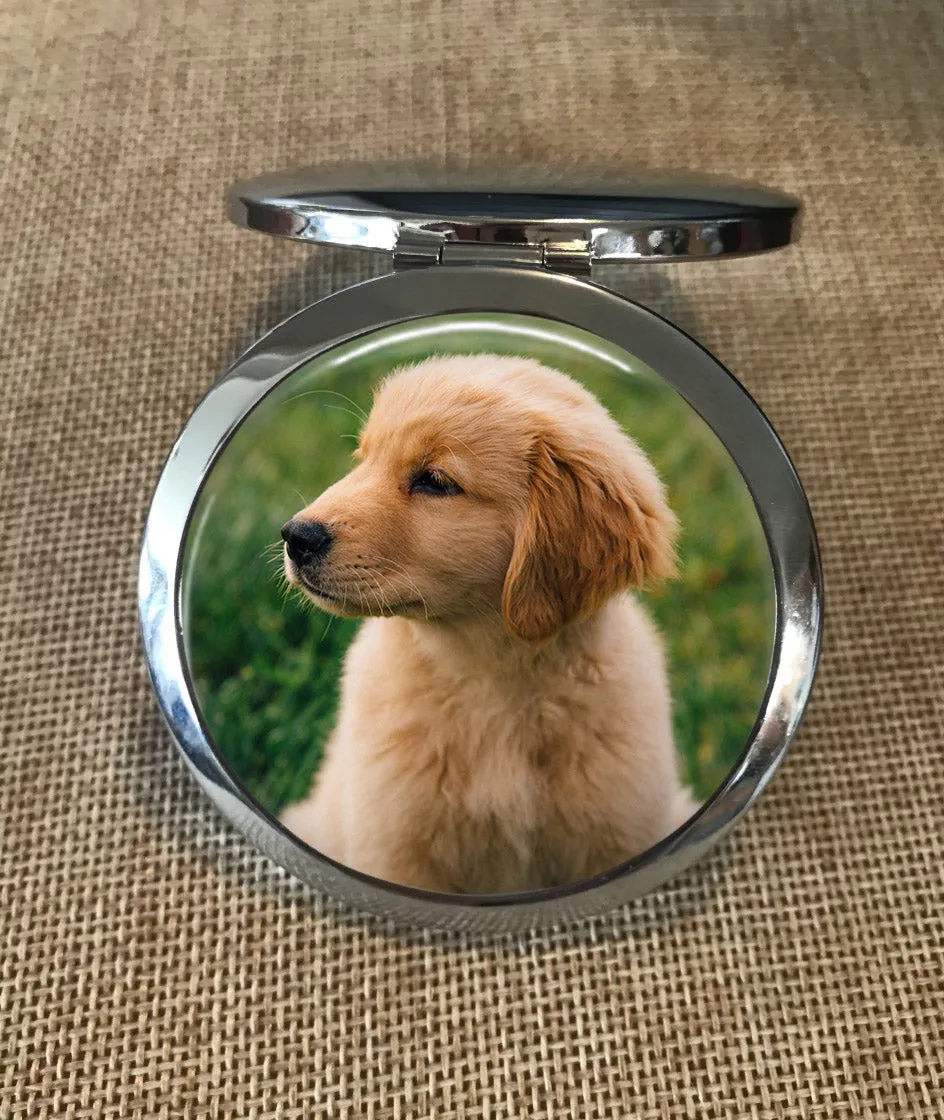 Custom Photo Pocket or Purse Mirror with optional engraving