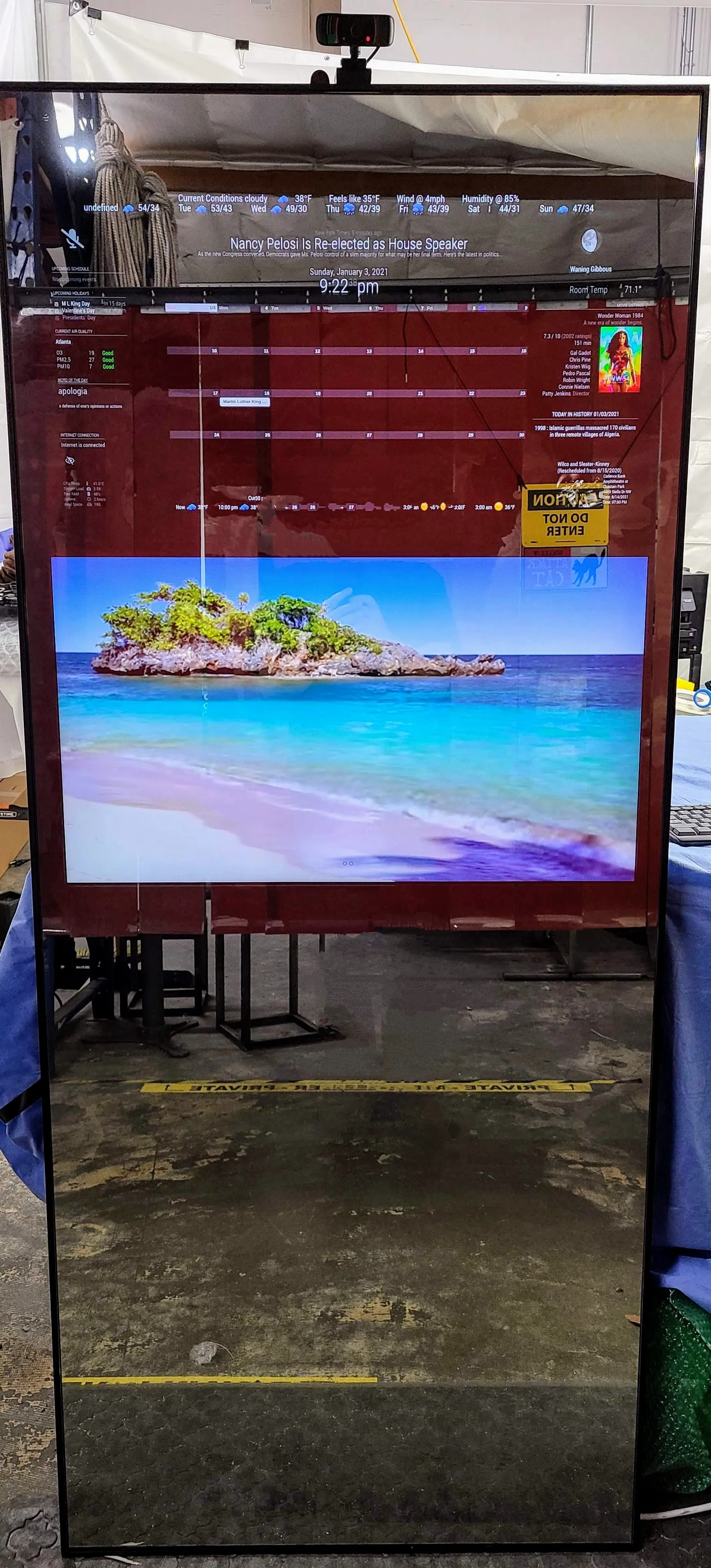 Customize Your Framed Google Assistant Smart Mirror - Choose Your Display and Frame Size
