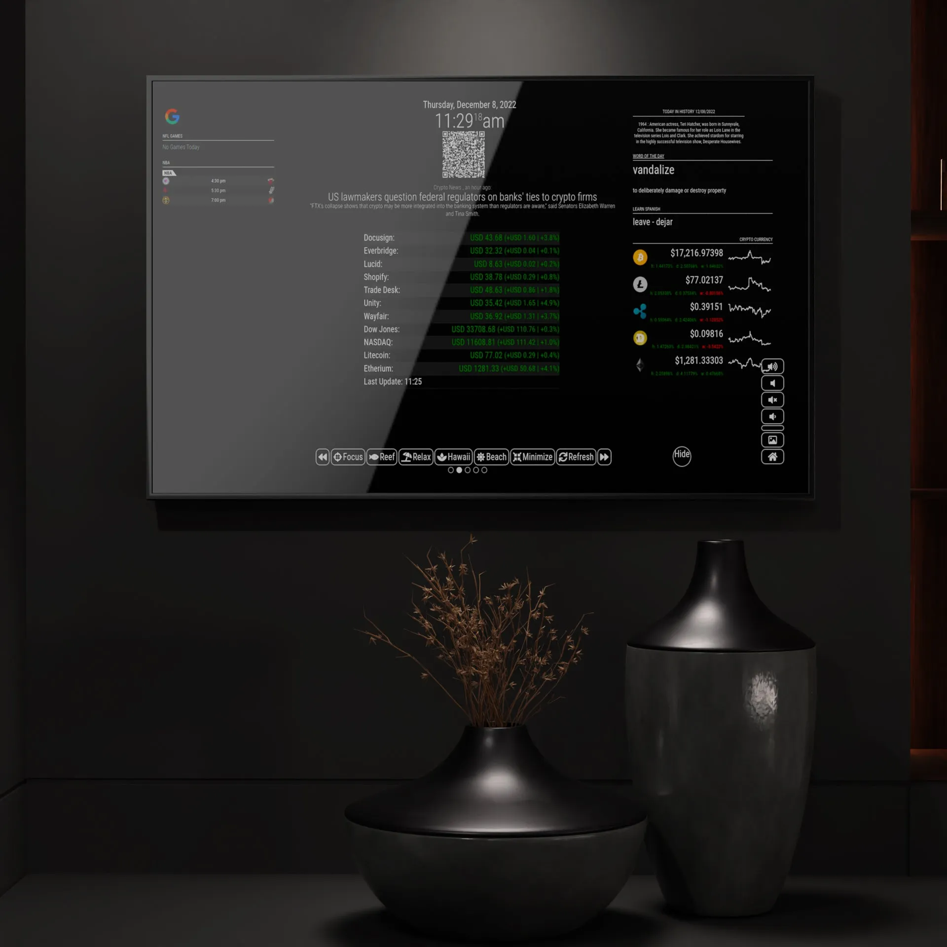 Customize Your Framed Google Assistant Smart Mirror - Choose Your Display and Frame Size