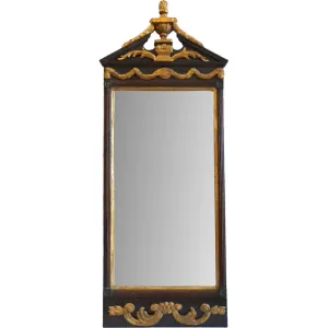 Danish Neoclassical Parcel Gilt Wood Wall Pier Mirror