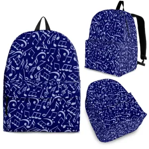Dark Blue Music Notes