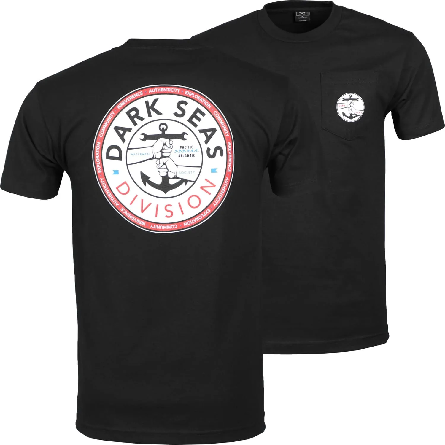 Dark Seas Mens Working Class Pocket Tee