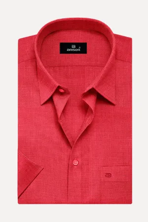 Davos - Light Red Formal Shirts for Men | Ariser