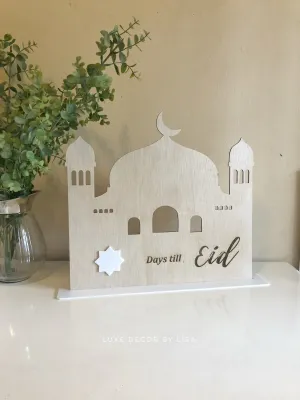 Days Till Eid Mosque Style 2 Freestanding