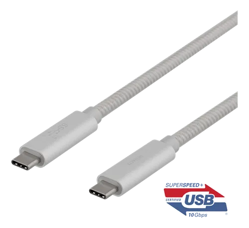 Deltaco USB-C to USB-C Cable - 1m