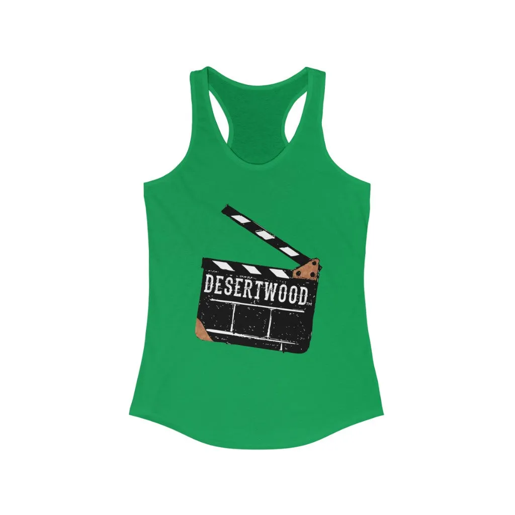 Desertwood Classic "Movie Slate" Racerback Tank (Sizes run smaller than usual)