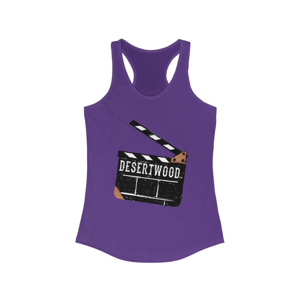Desertwood Classic "Movie Slate" Racerback Tank (Sizes run smaller than usual)