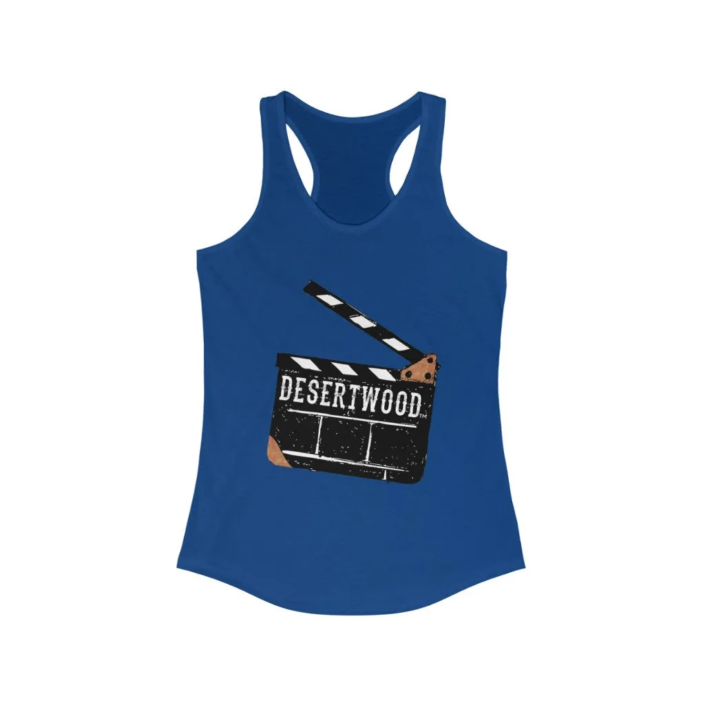 Desertwood Classic "Movie Slate" Racerback Tank (Sizes run smaller than usual)