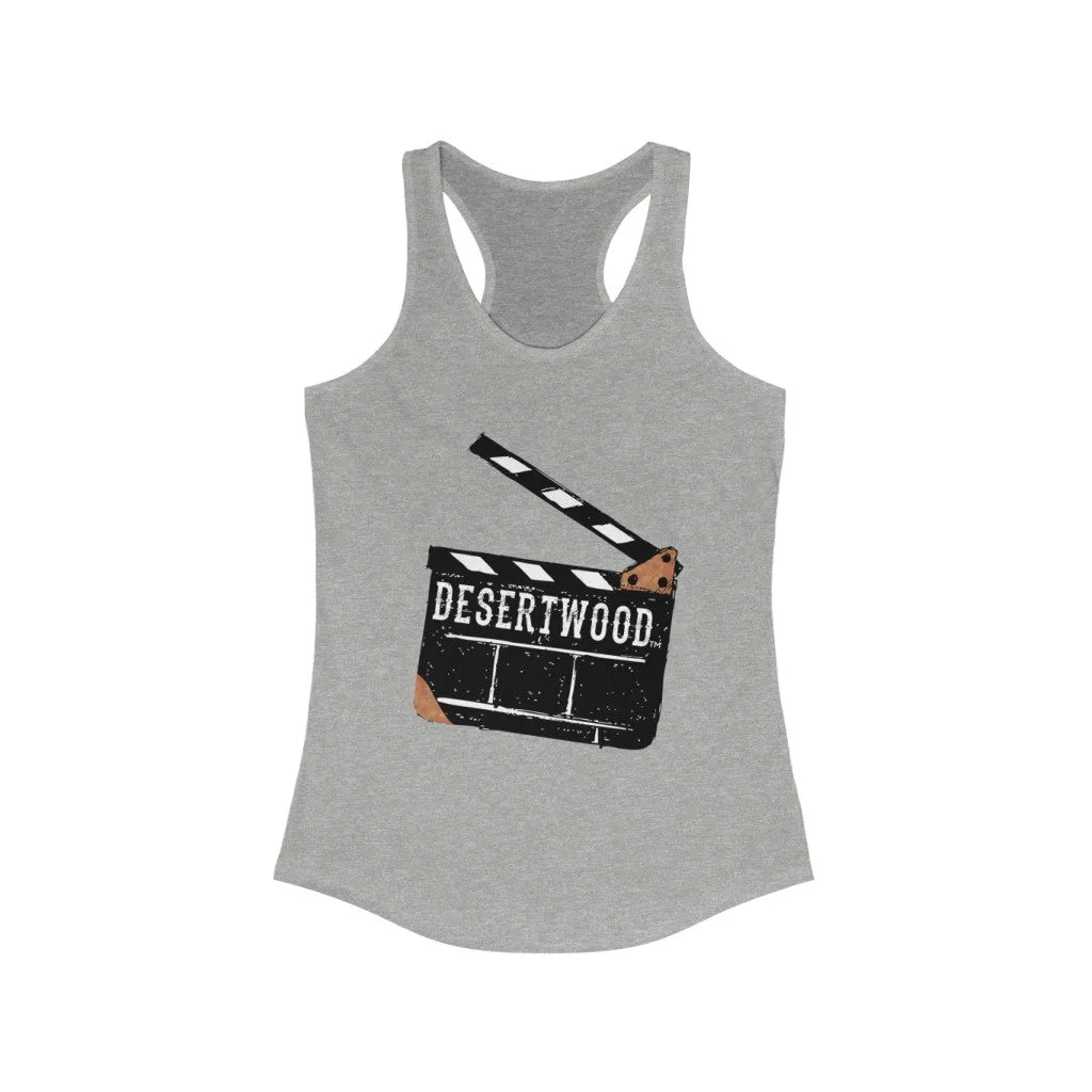 Desertwood Classic "Movie Slate" Racerback Tank (Sizes run smaller than usual)