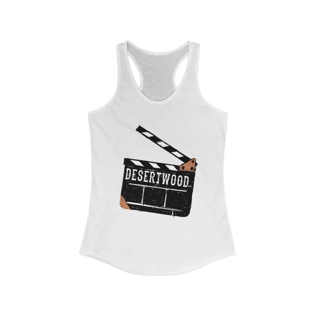 Desertwood Classic "Movie Slate" Racerback Tank (Sizes run smaller than usual)