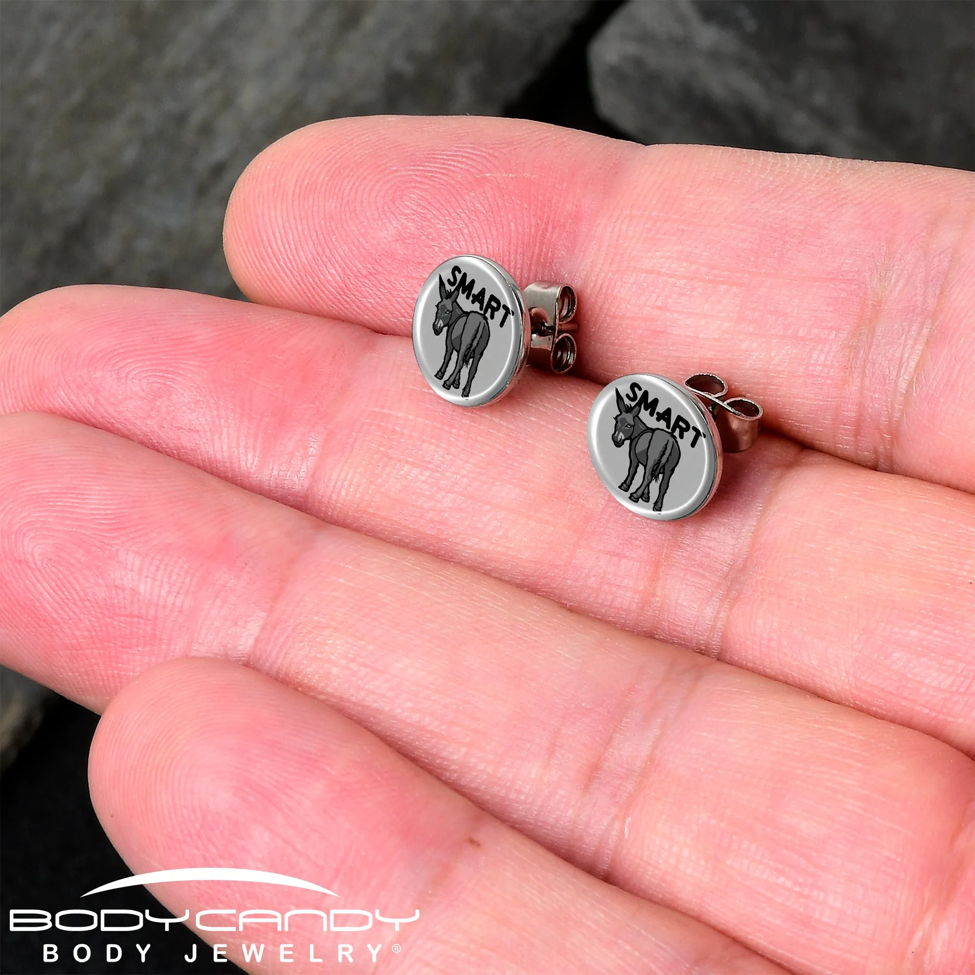 Donkey Smart Ass Stud Earrings