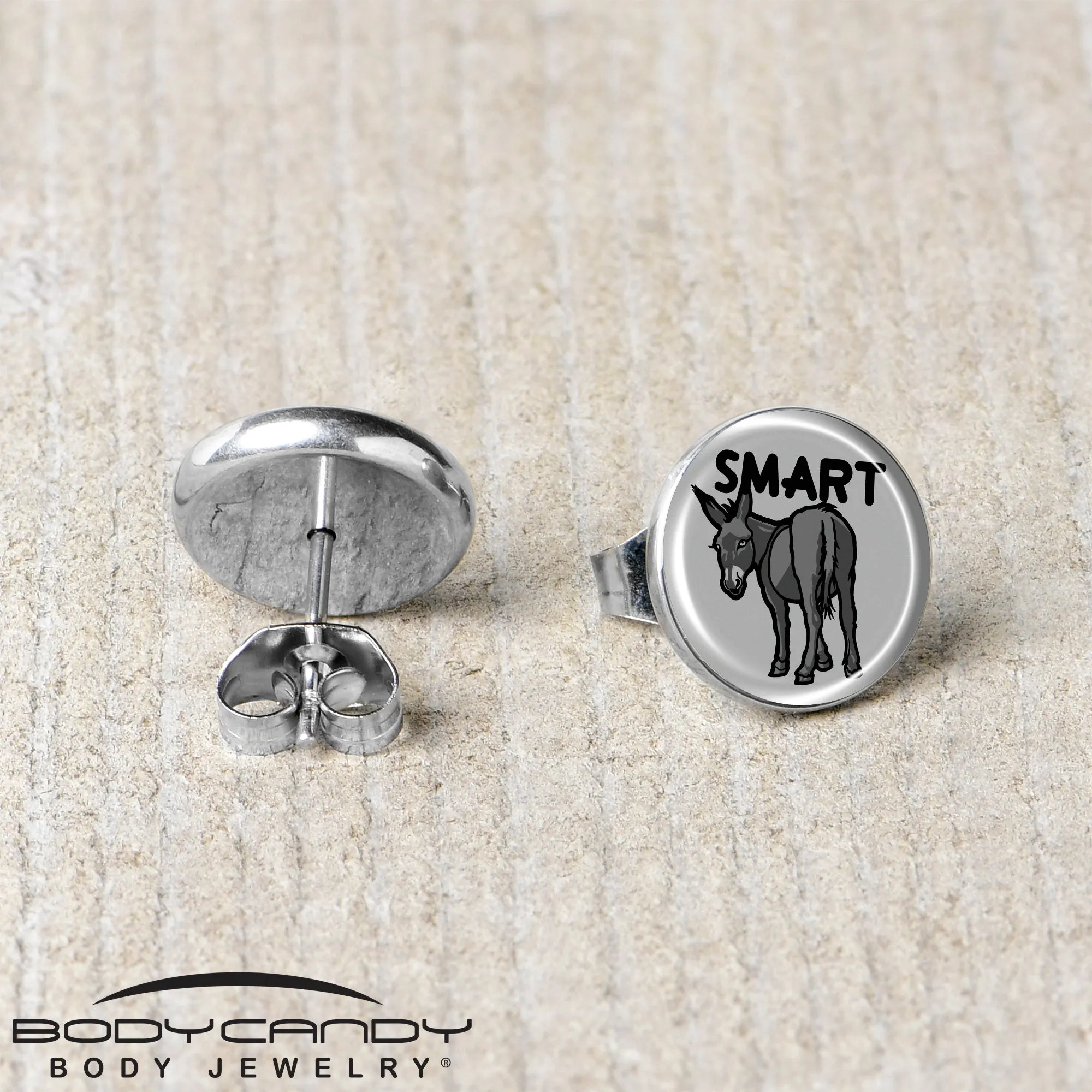 Donkey Smart Ass Stud Earrings