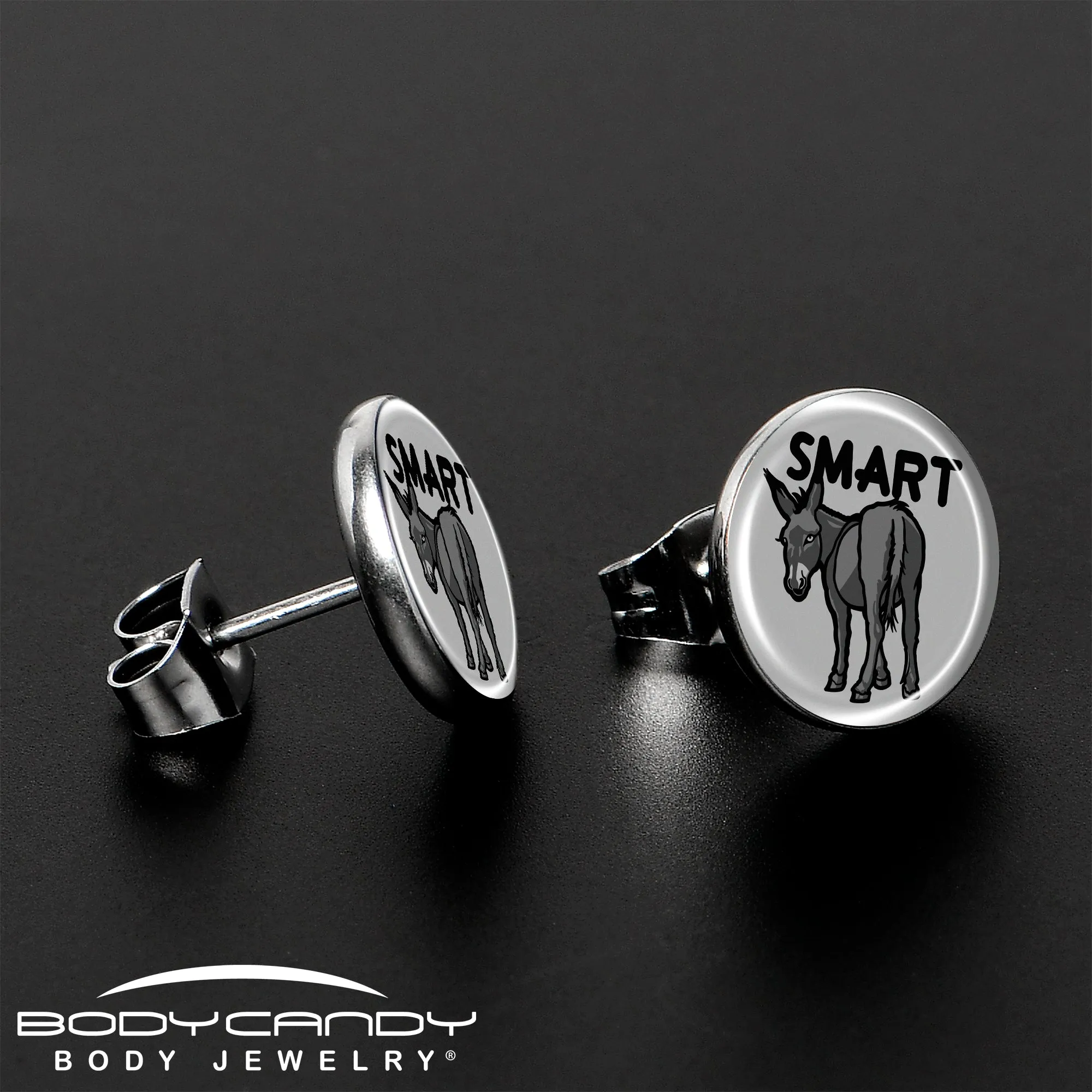 Donkey Smart Ass Stud Earrings