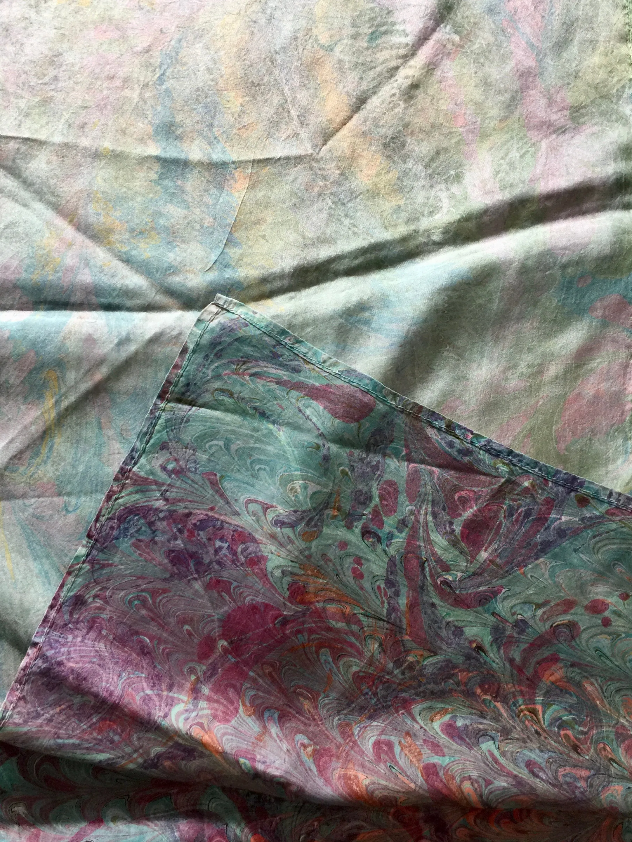 Double-Sided Multicolored Tokyo Habotai Silk 14x72"