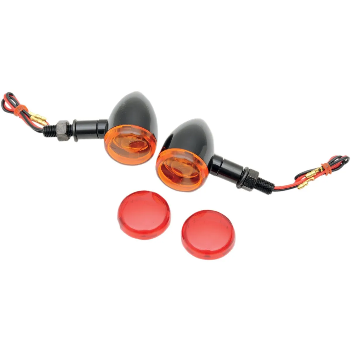 Drag Specialties Mini Deuce Marker Lights with Stud Mount
