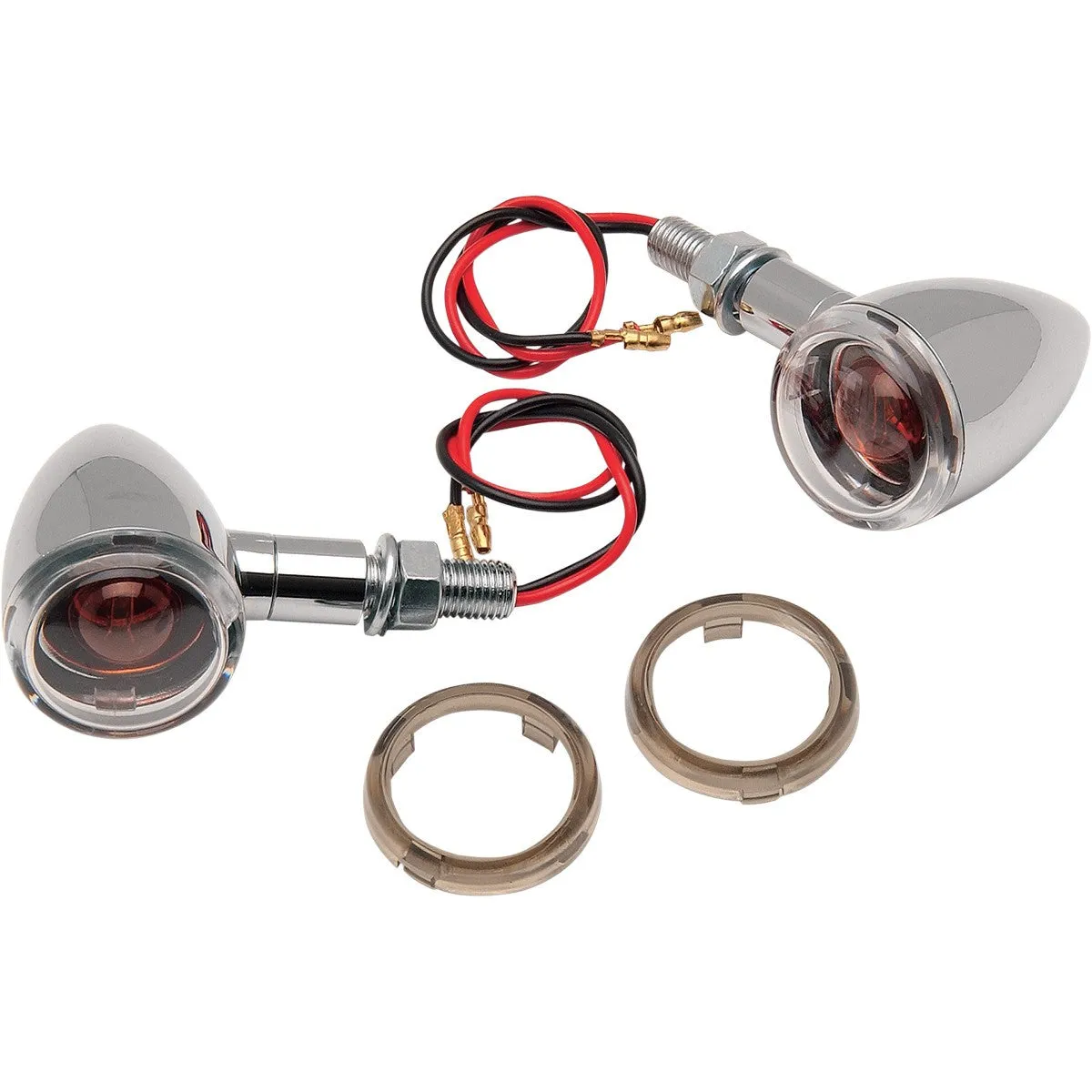Drag Specialties Mini Deuce Marker Lights with Stud Mount