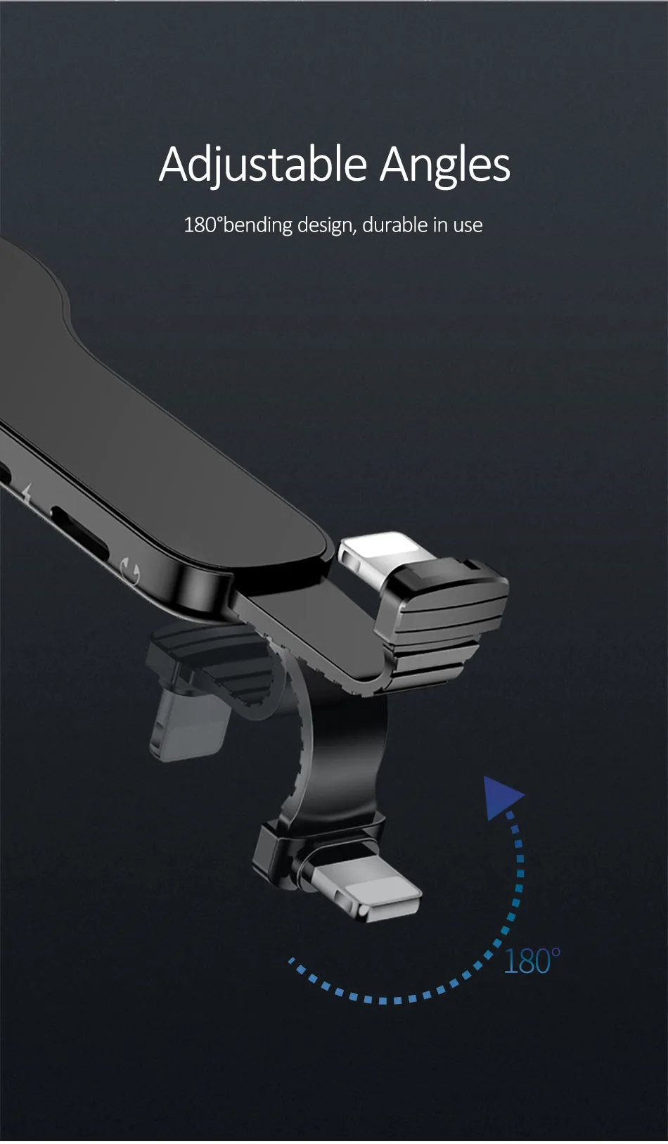 Dual Apple Interface Ring Bracket Adapter USAMS 3.5mm Audio and Charger Phone Holder 2A Fast Charging OTG Adapter for iPhone iOS 3.5mm interface
