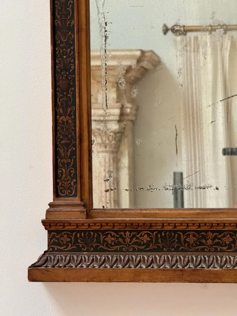 Early 19th C. Italian tabernacle  frame mirror