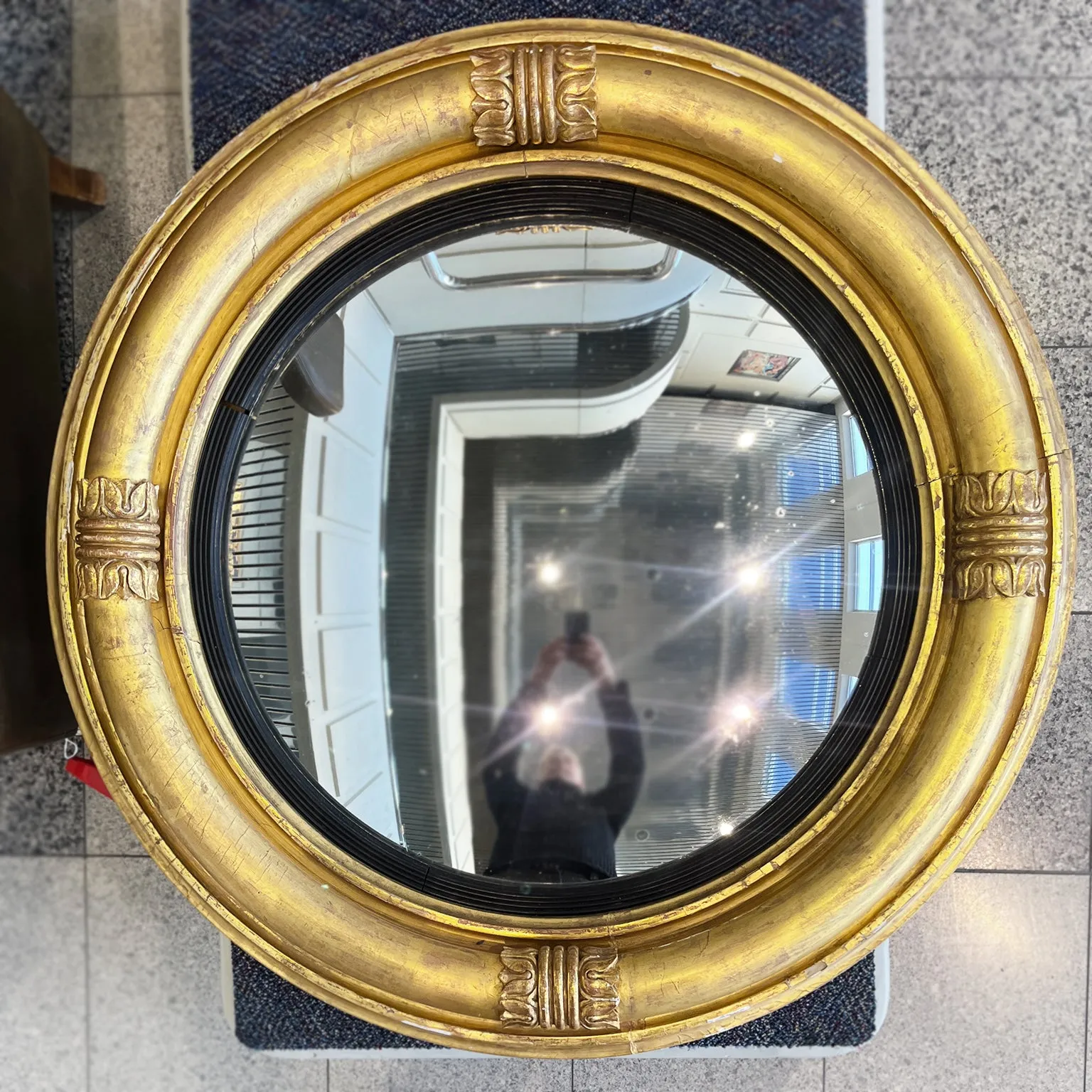 Early 19th Century Giltwood Bullseye Mirror