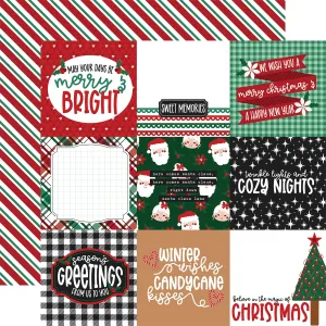 Echo Park -  Baking Spirits Bright - 12x12 Single Sheet / 4x4 Journaling Cards
