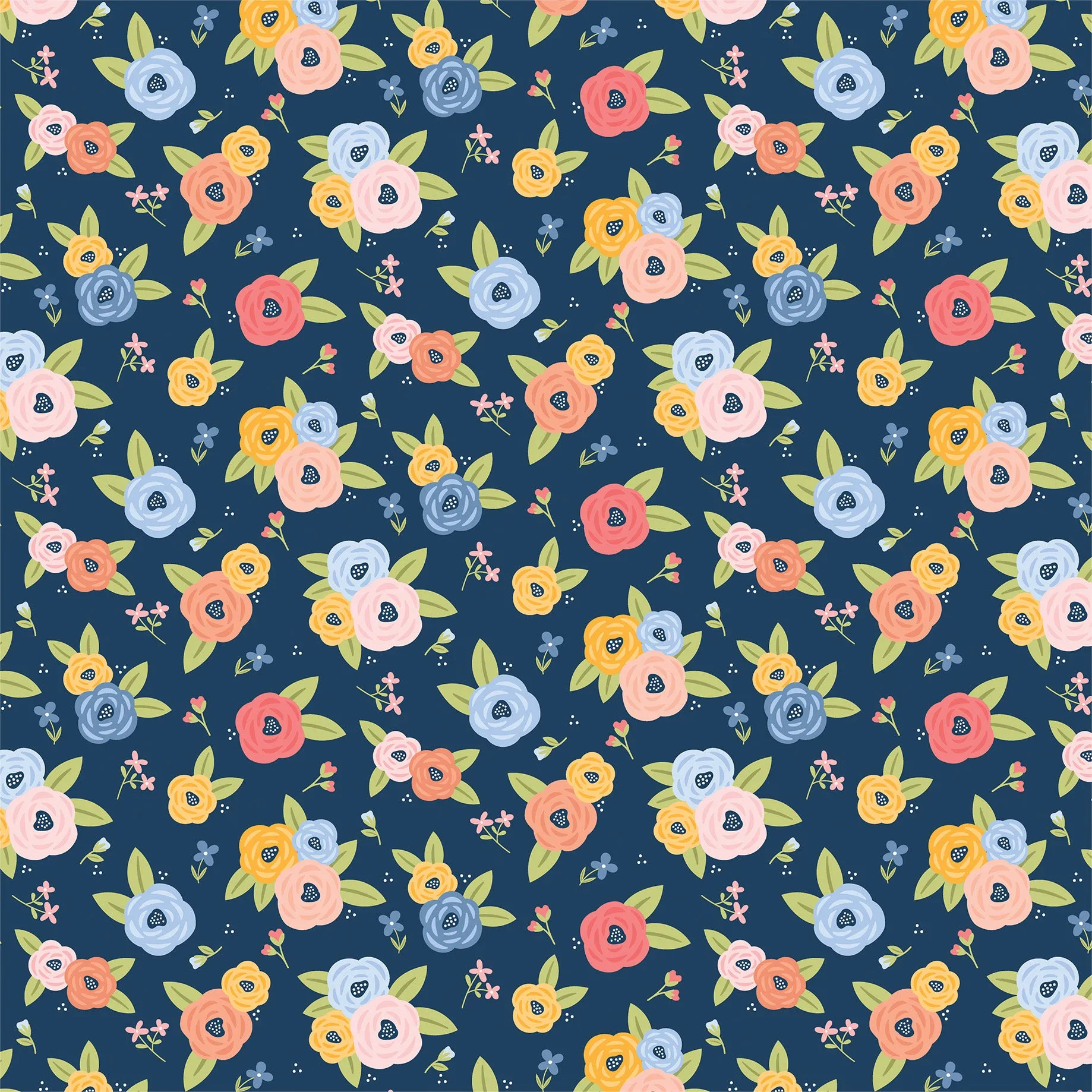 Echo Park - Blossoms and Bees - 12x12 Single Sheet - Sweet Blossoms