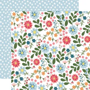 Echo Park - Here Comes The Sun - 12x12 Single Sheet / Sunny Day Floral