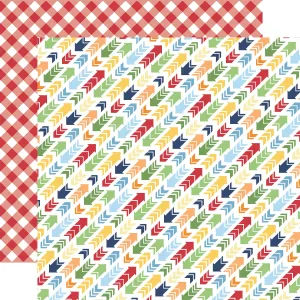 Echo Park - My Little Boy - 12x12 Single Sheet / Zooming Arrows