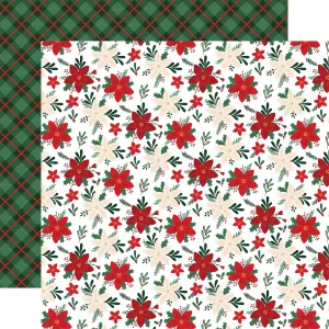 Echo Park - Nutcracker Christmas - 12x12 Single Sheet /Merry Floral