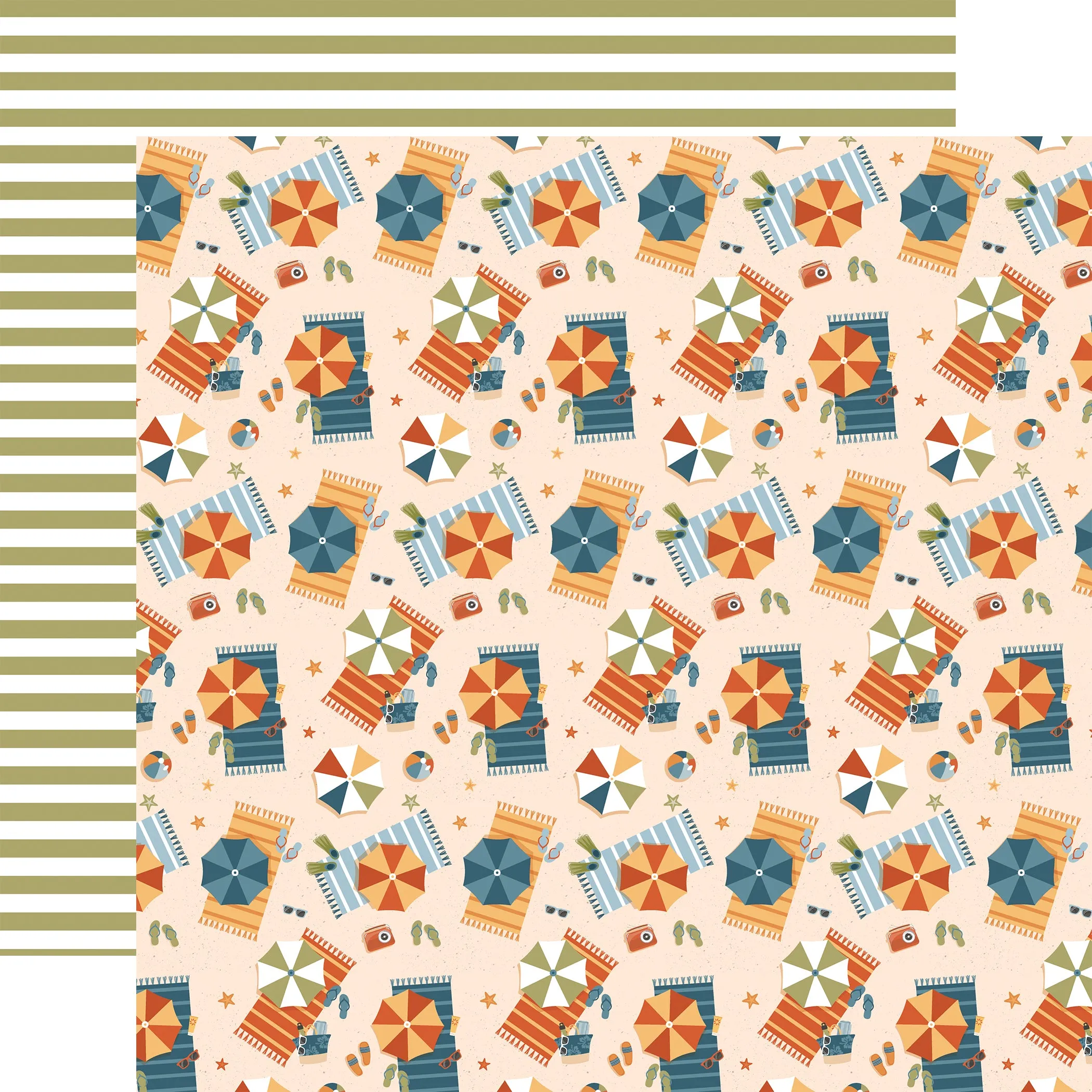Echo Park - Summer Vibes - 12x12 Single Sheet / Bake In The Sun